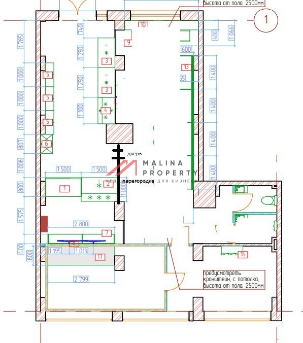 Аренда коммерческого помещения в ЖК "1-й Ленинградский" 