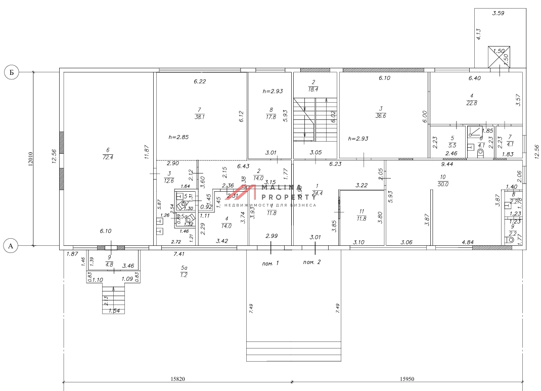 Торговое здание с якорным арендатором Чижик в Чеховском районе