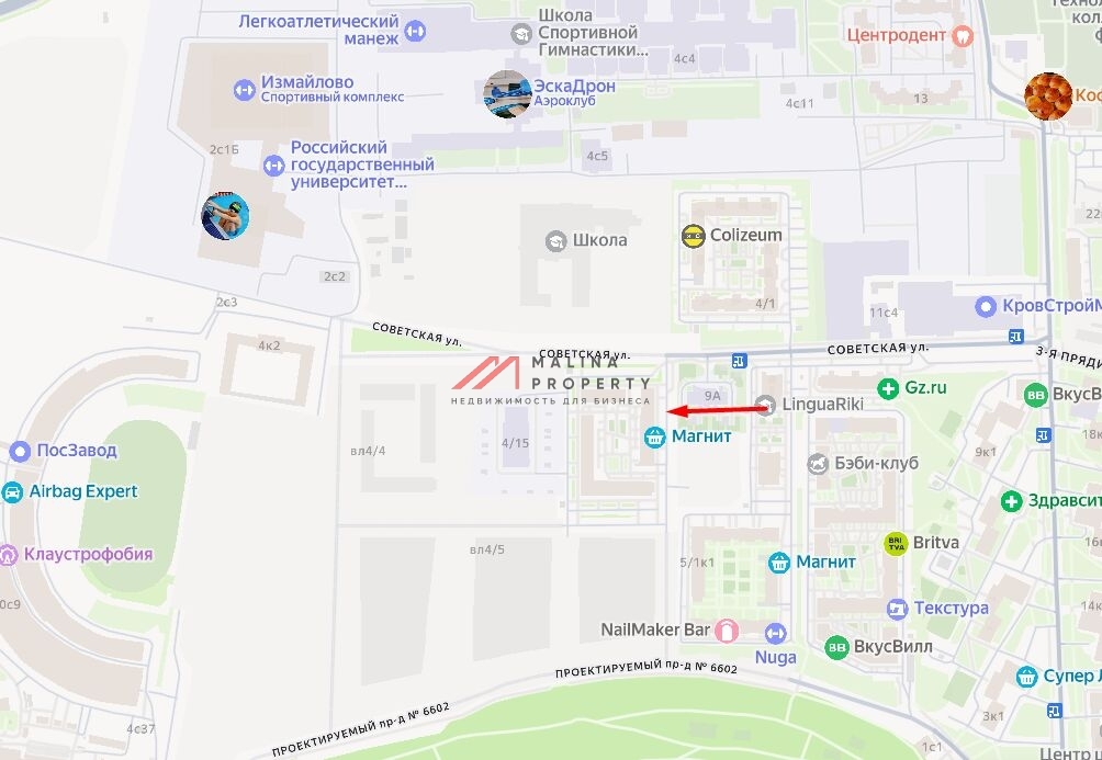 Продажа нежилого помещения на Сиреневом бульваре