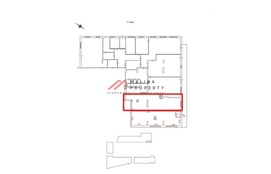 Аренда торгового помещения в жилом комплексе Тринити