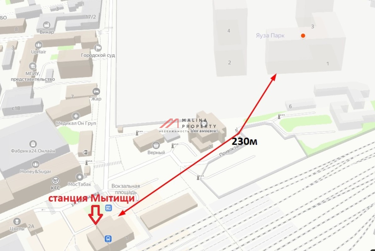 Аренда торгового помещения в ЖК Яуза Парк