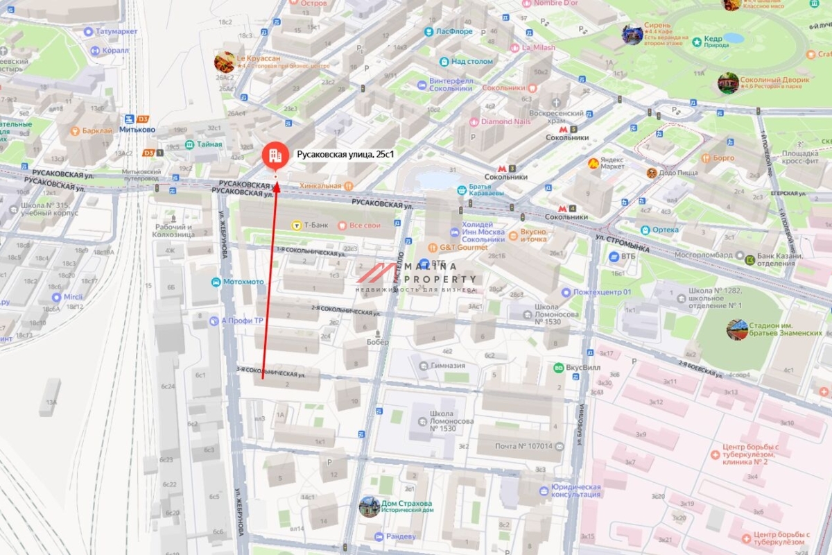 Продажа торгового помещения рядом с метро Скокольники