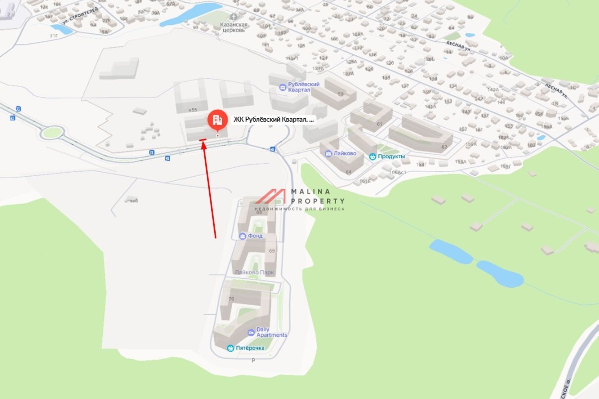 Продажа торгового помещения в ЖК "Рублевские Кварталы"