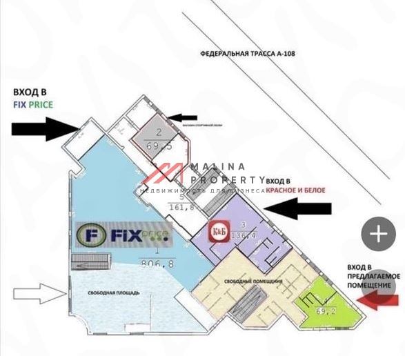 Продажа торгового помещения с арендаторами в г. Руза