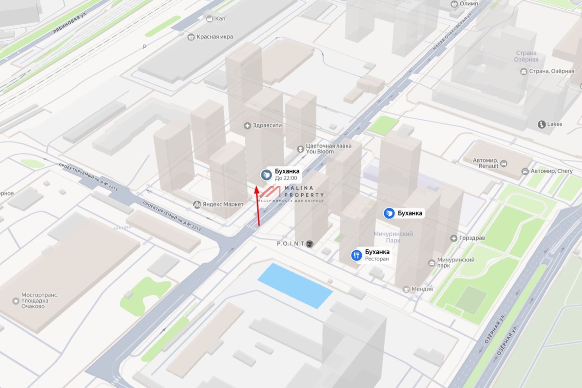 Аренда торгового помещения в ЖК Мичуринский парк