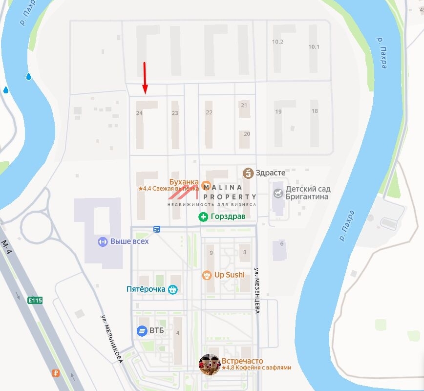 Продажа помещения в ЖК "Прибрежный Парк"