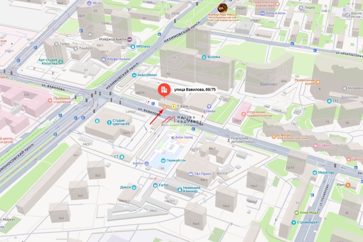 Аренда торгового помещения в БЦ "Вавилон"