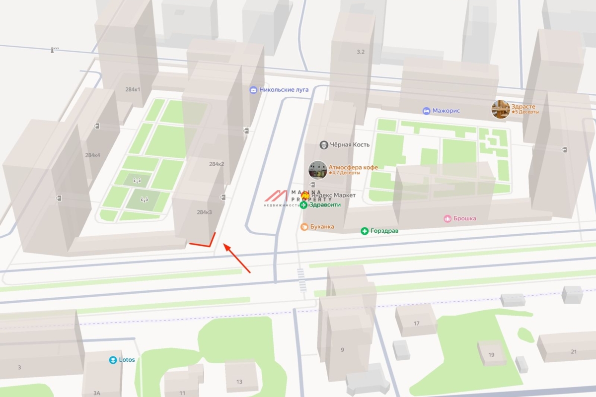 Аренда торгового помещения в ЖК "Никольские луга" 