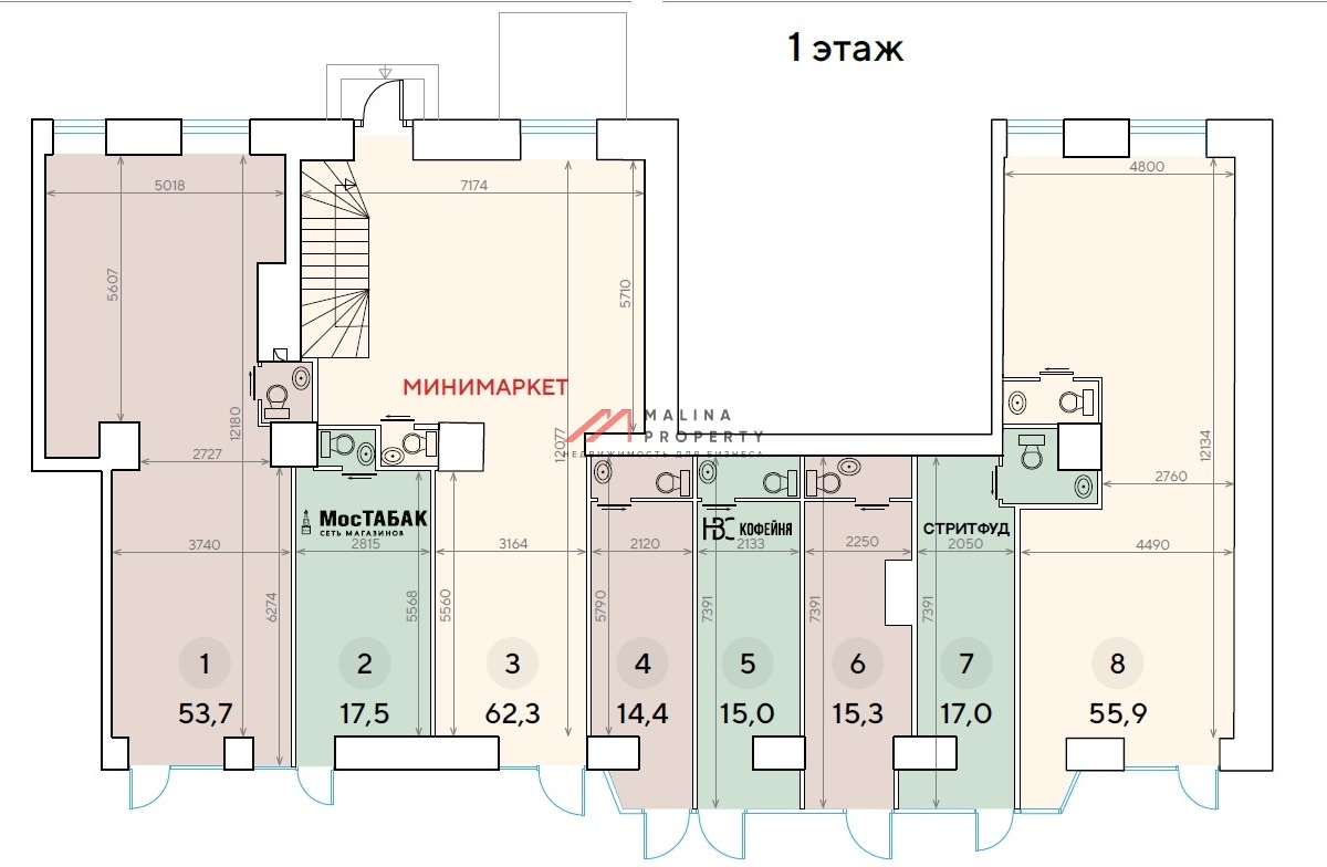 Продажа помещения с арендатором кофейня у м. Динамо