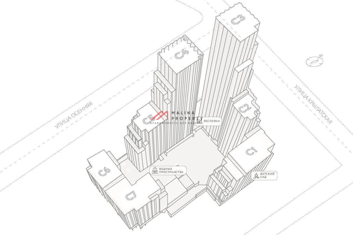 Продажа торгового помещения в клубном квартале "Крылатская 33" 