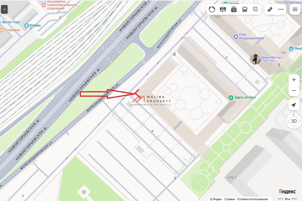 Аренда нежилого помещения в ЖК "Белая Дача Парк"