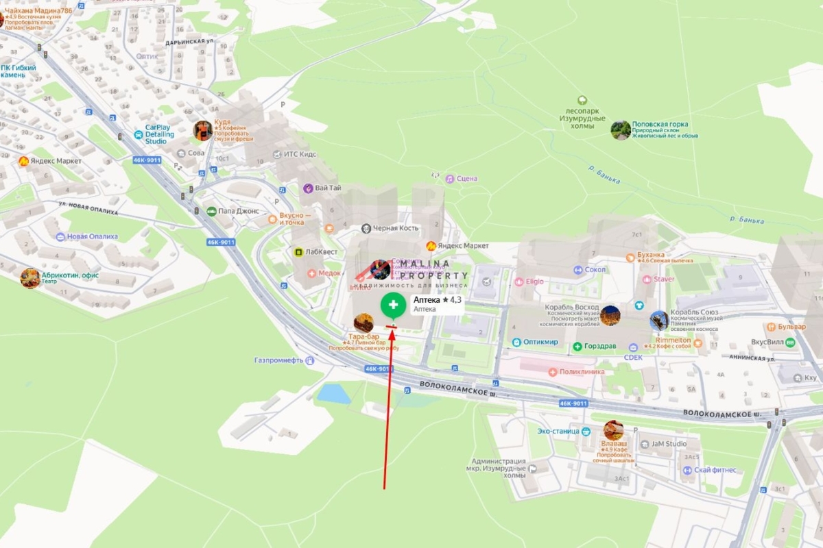 Продажа торгового помещения в ЖК "Изумрудные холмы" 