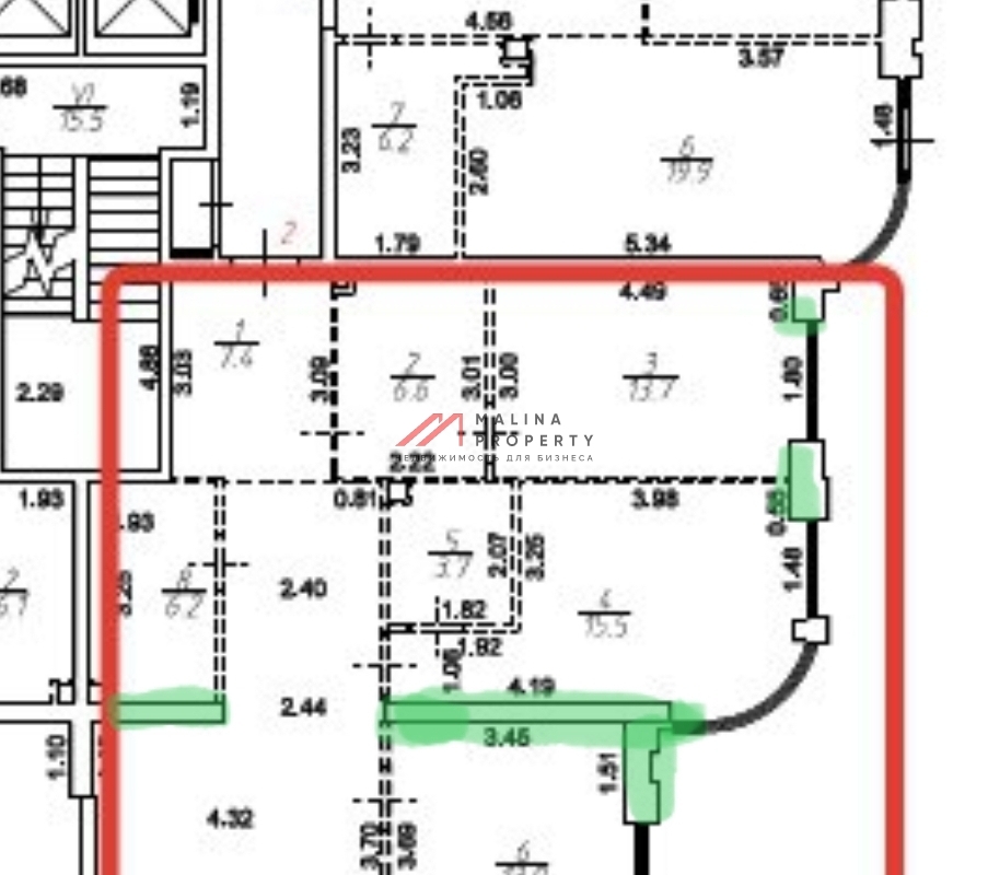Помещение торгового помещения в ЖК "level Стрешнево"