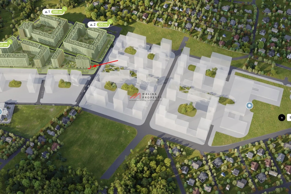 Аренда торгового помещения в ЖК "Родные кварталы"