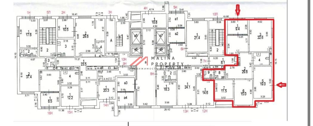 Продажа торгового помещения в новом доме 
