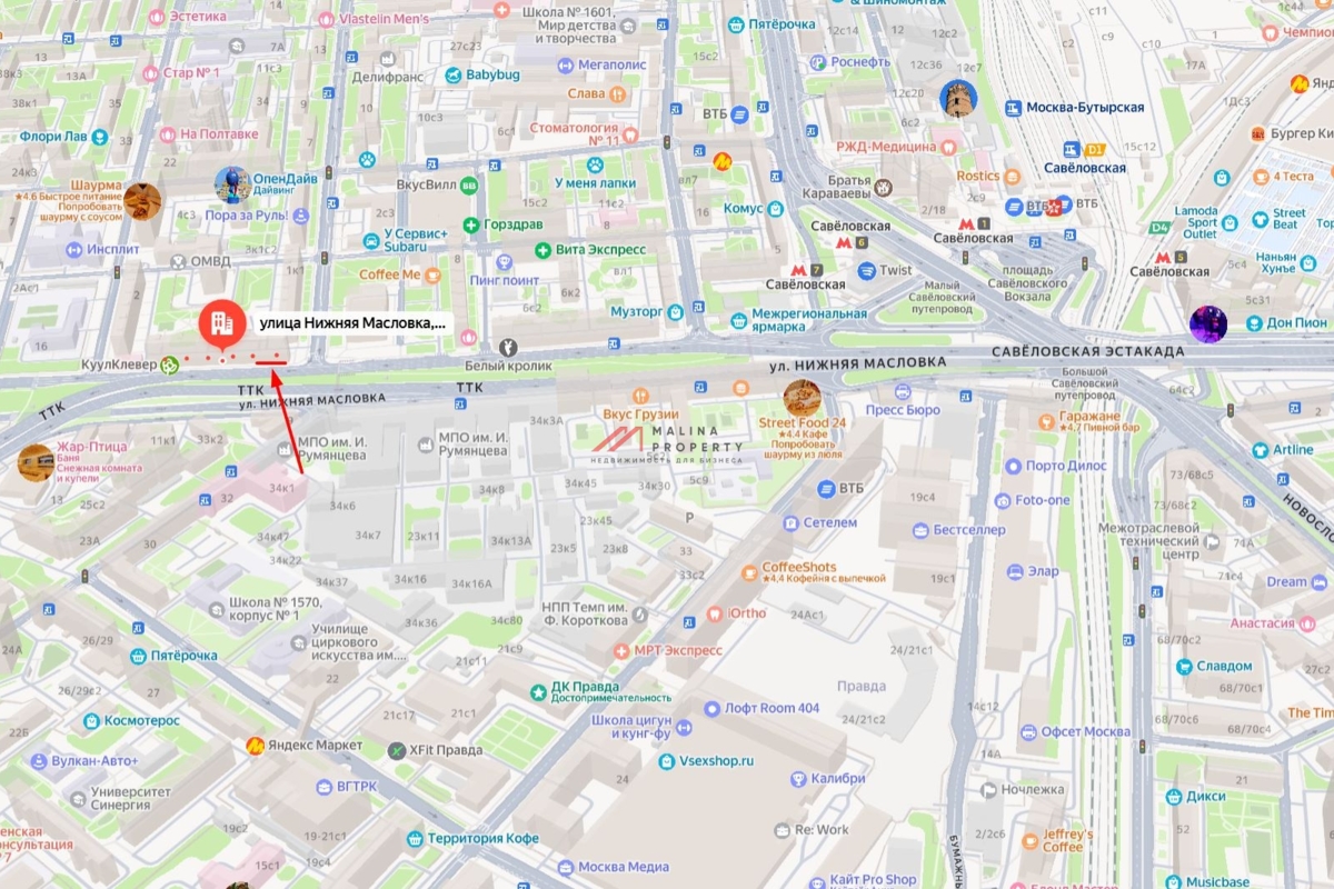 Продажа торгового помещения с арендатором на Нижней Масловке