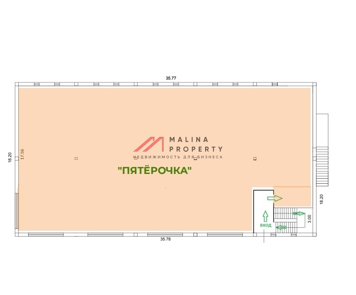 Продажа торгового здания с супермаркетом Пятерочка