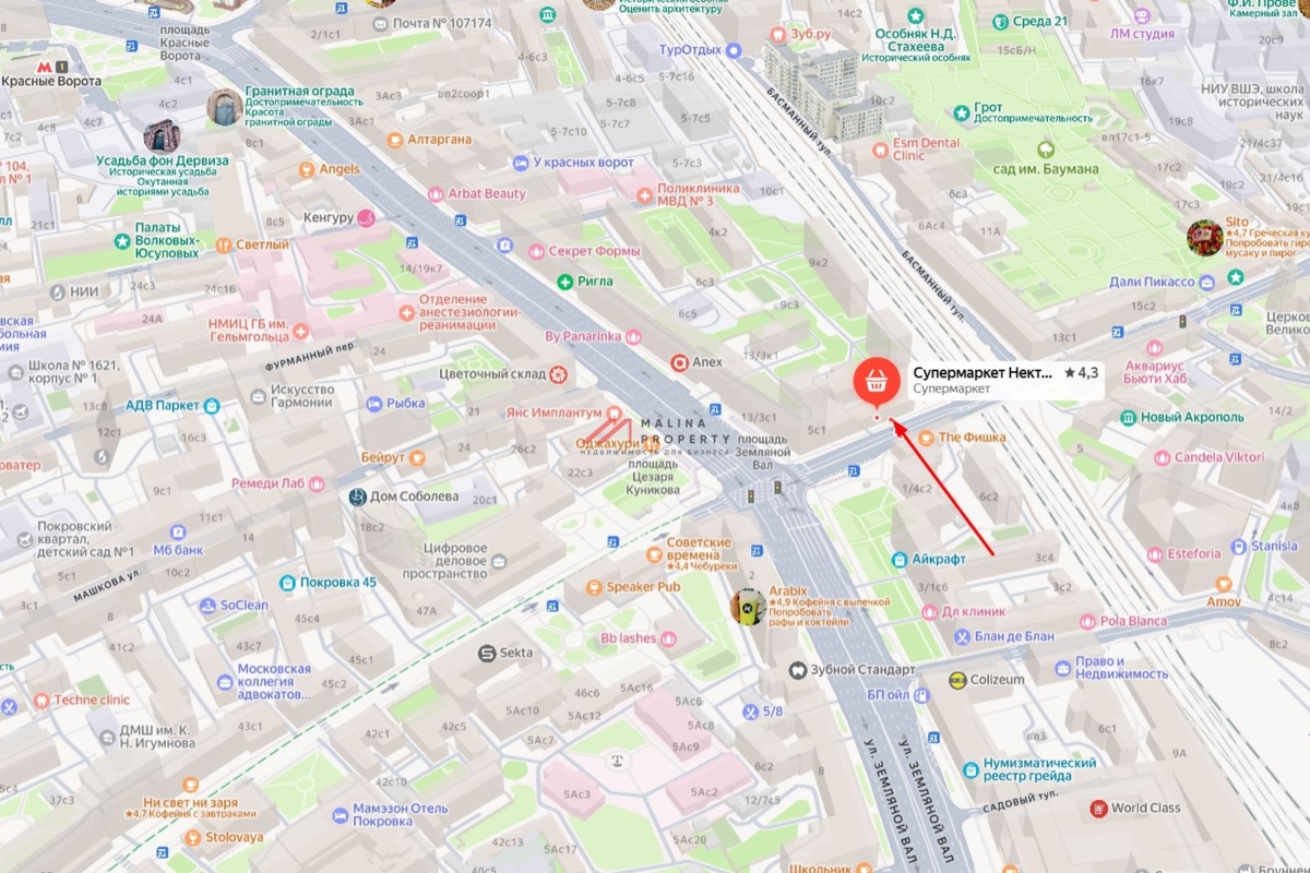 Аренда торгового помещения у метро Красные ворота