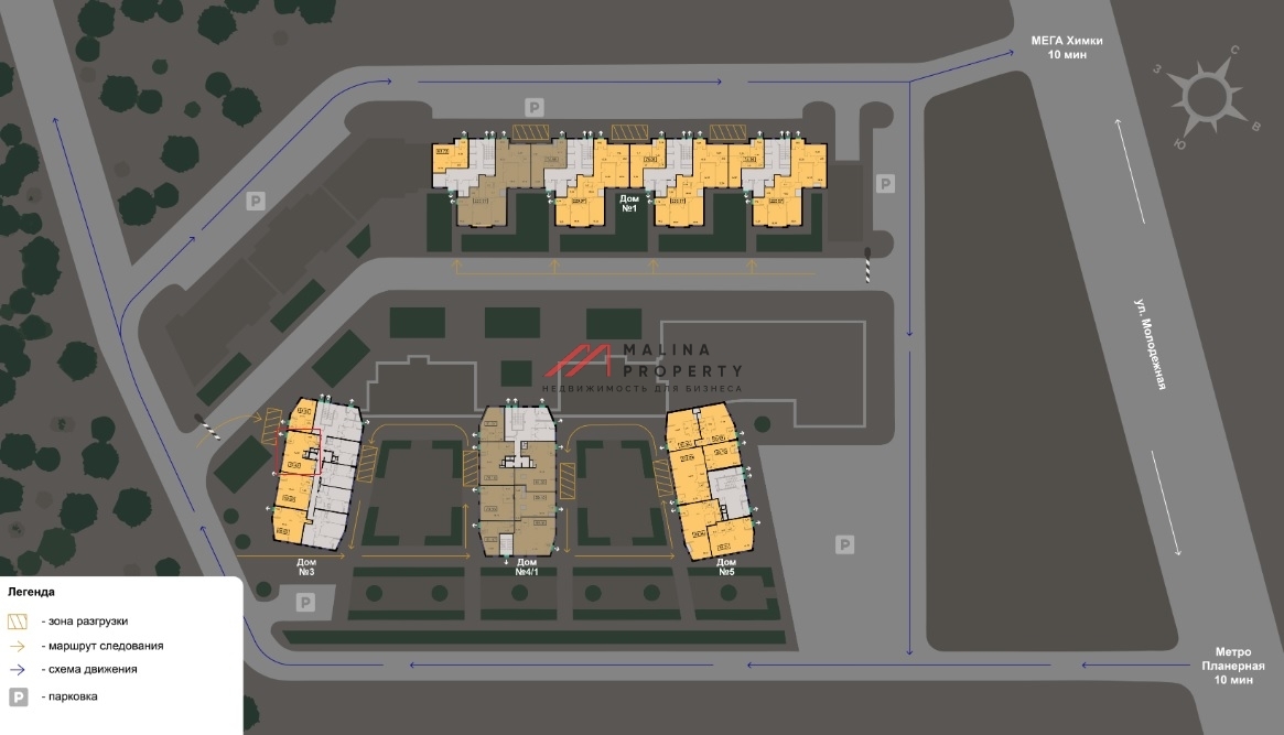 Продажа торгового помещения в ЖК "Планерный Квартал" 