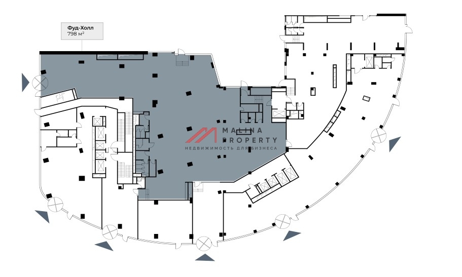 Продажа помещения под фудхолл в Сити Строгино