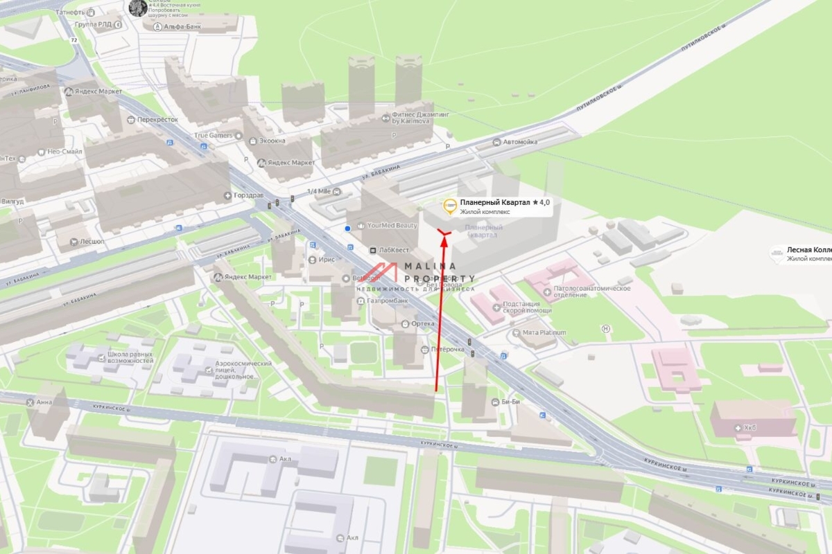 Продажа торгового помещения в ЖК "Планерный Квартал" 