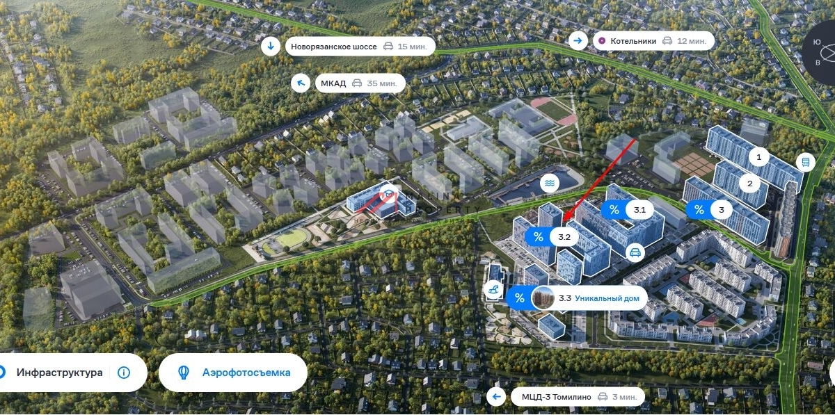 Продажа торгового помещения в ЖК "Егорово Парк" 