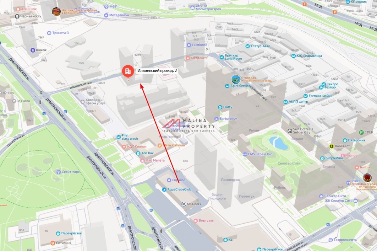 Аренда торгового помещения в ЖК "Дмитровское небо"