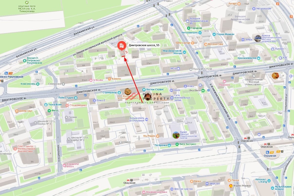 Продажа торгового помещения на Дмитровском шоссе 