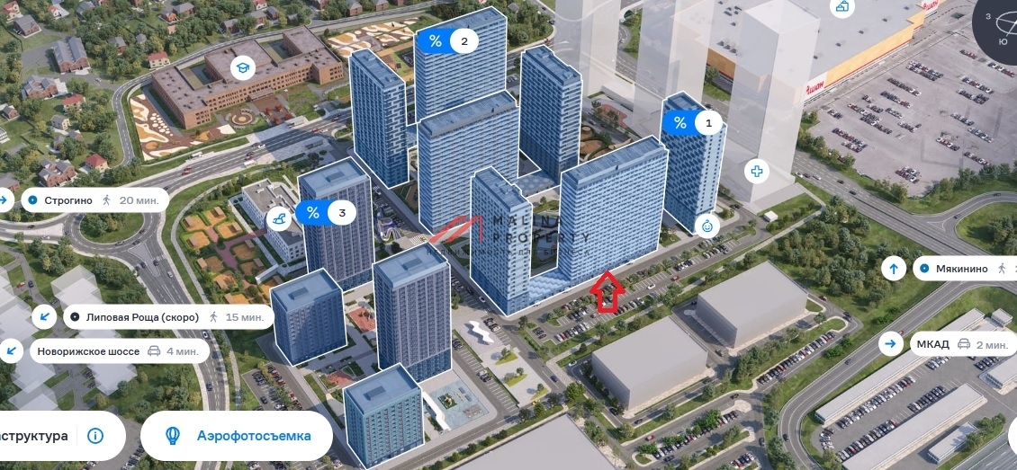 Продажа арендного бизнеса в ЖК "Квартал Строгино"