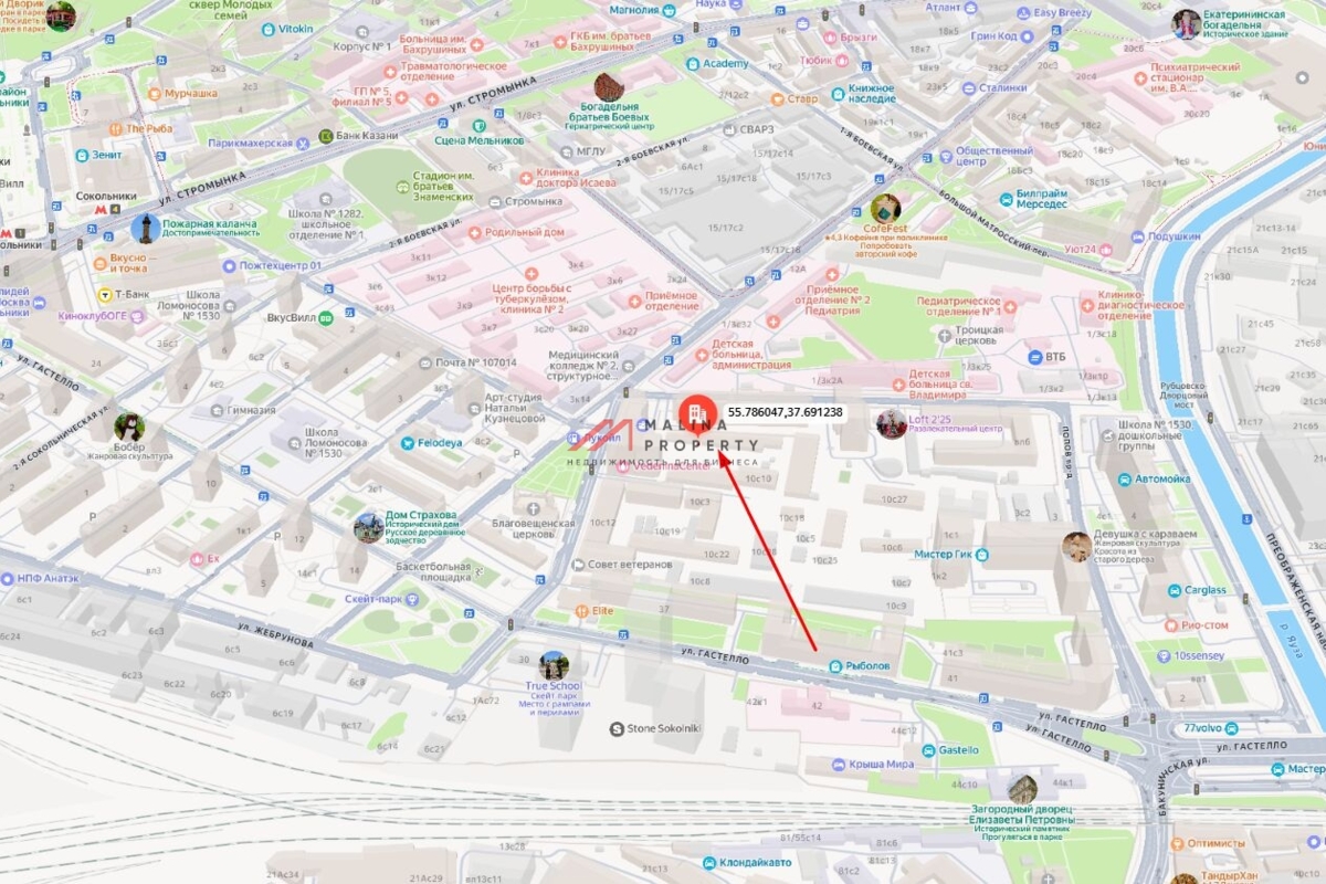 Продажа здания под фитнес в ЖК "Ренессанс" 