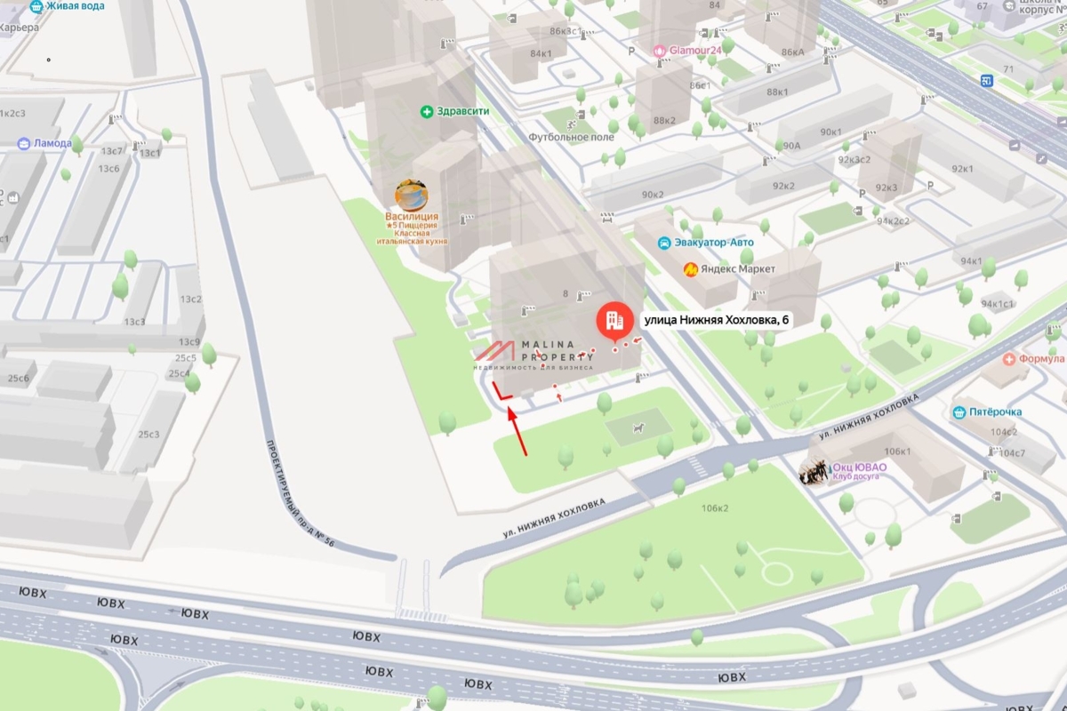 Продажа торгового помещения в новом доме на Новохохловской