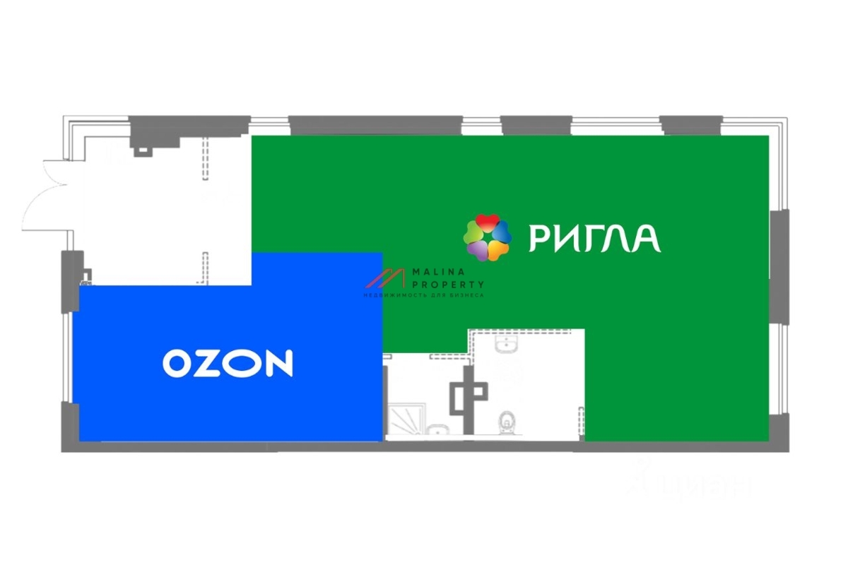 Продажа торгового помещения с сетевыми арендаторами