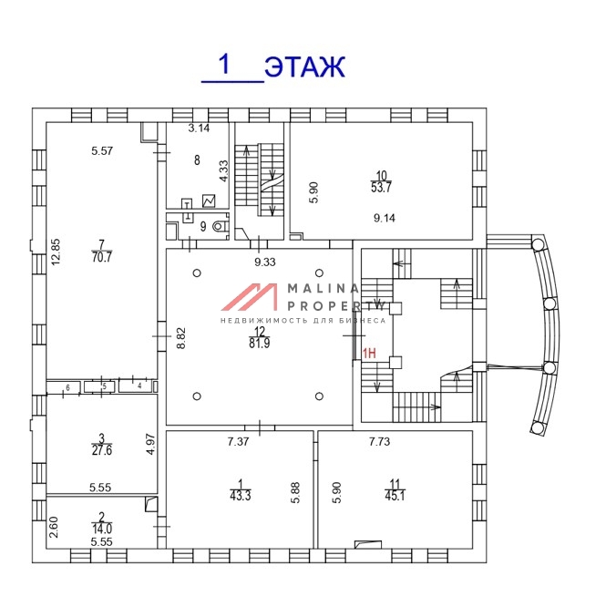 Продажа здания с сетевыми арендаторами на Бауманской