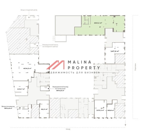 Продажа торгового помещения в ЖК "Квартал Герцена" 