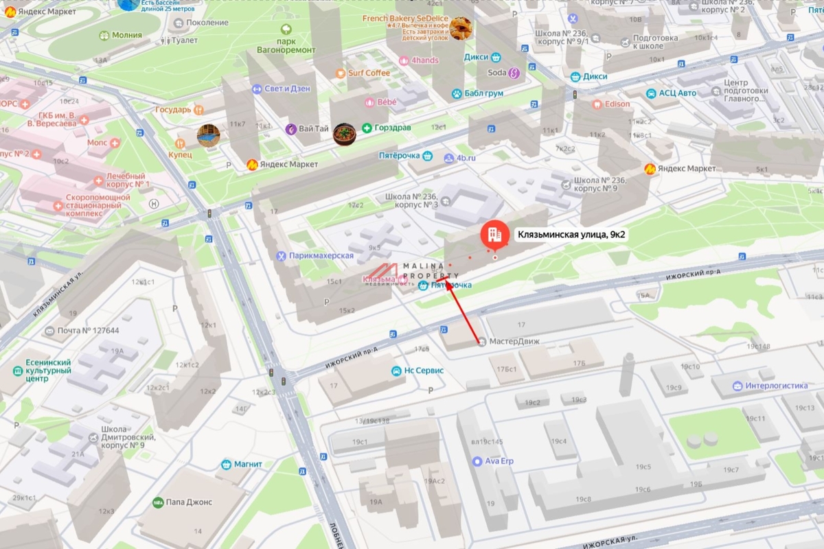 Продажа помещения с сетевыми арендаторами в Москве