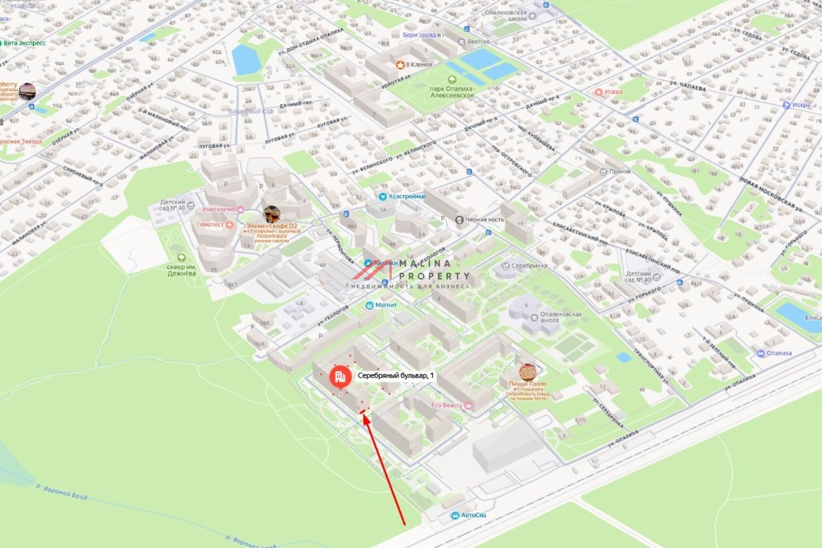 Аренда торгового помещения ЖК "Серебрица"