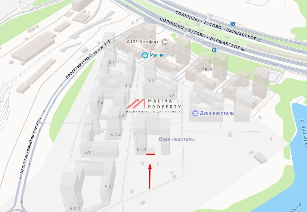 Продажа помещения с супермаркетом Дикси