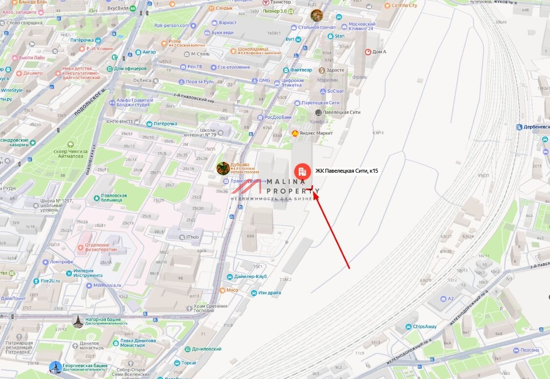 Продажа торгового помещения в ЖК "Павелецкая Сити"