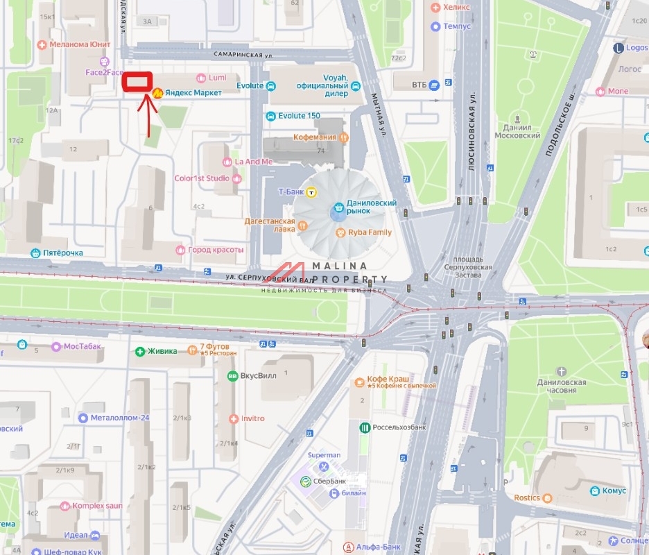 Продажа торгового помещения с арендаторами на Тульской