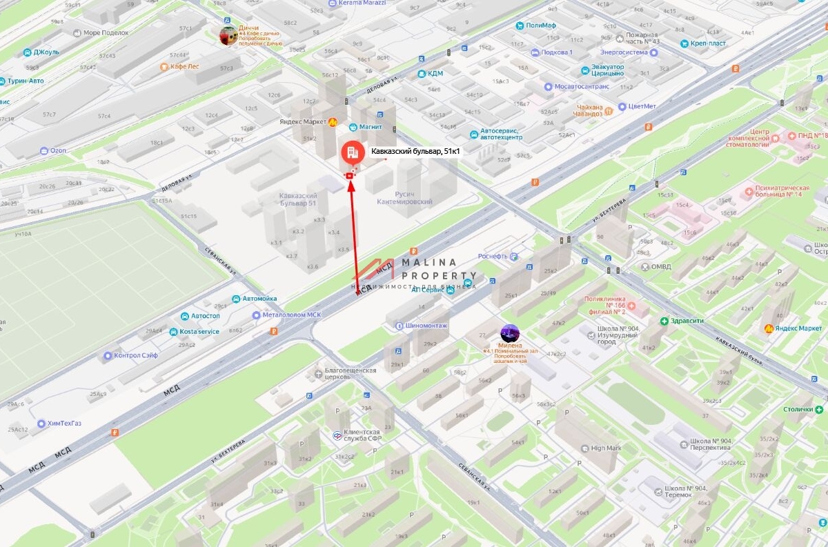 Продажа помещения в ЖК "Кавказский бульвар 51"