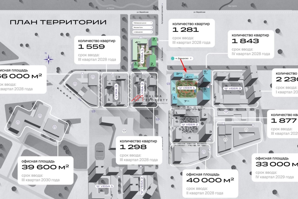 Продажа торгового помещения в ЖК "Veer 1 - Indigo"
