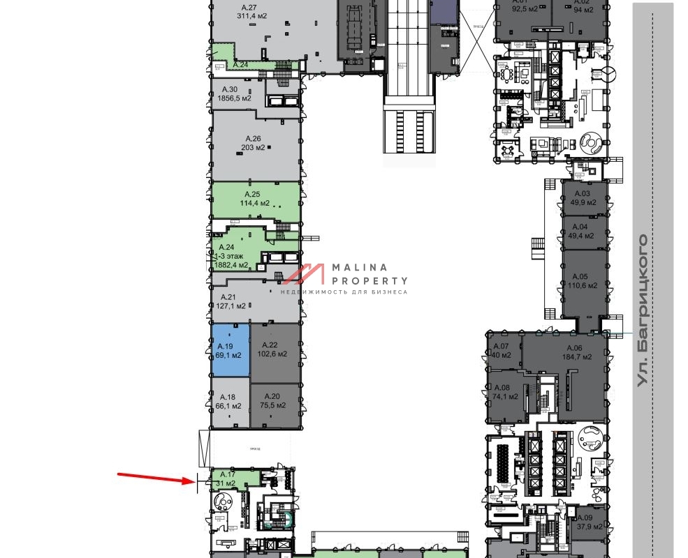 Продажа торгового помещения в ЖК "Veer - Lyra 1"