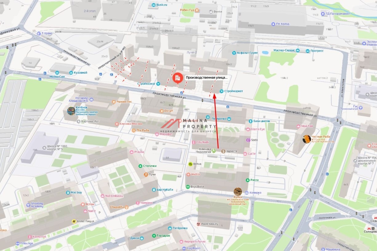 Аренда торгового помещения в ЖК Лучи-2