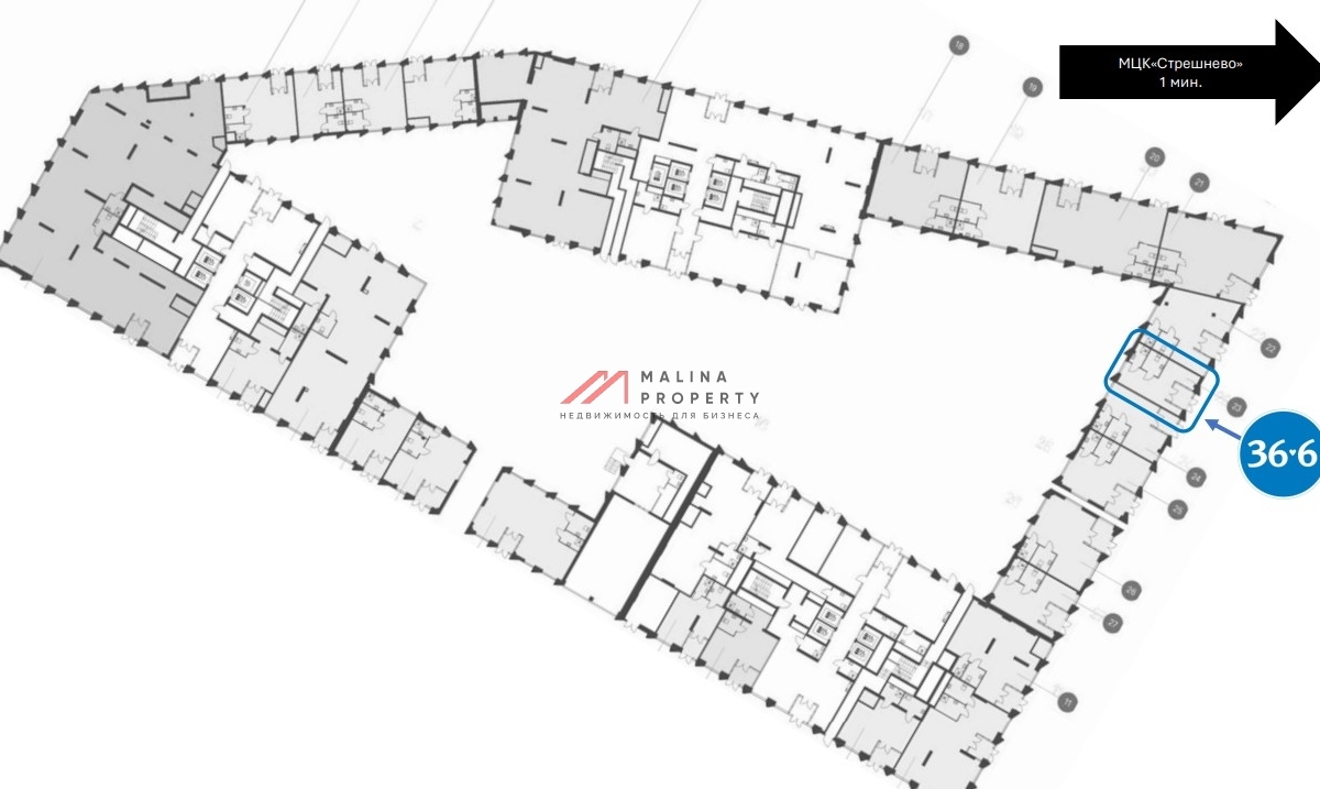 Продажа помещения c арендатором аптека в ЖК "Moments"