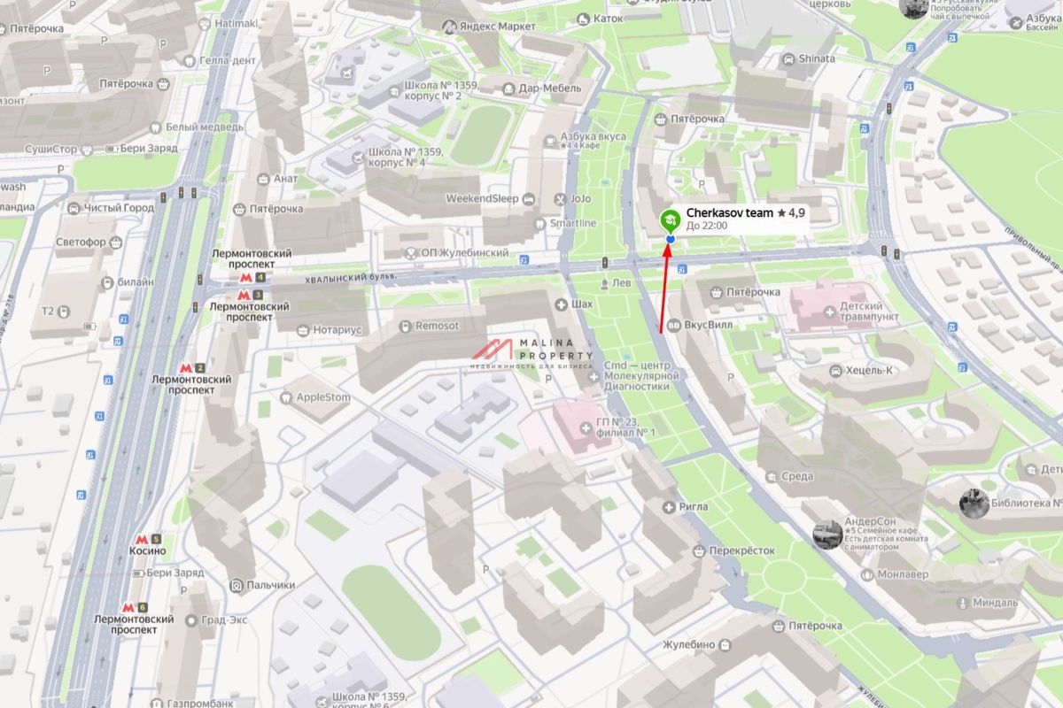 Аренда торгового помещения на Лермонтовском проспекте