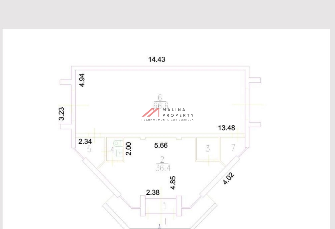 Продажа здания с арендаторами рядом с метро