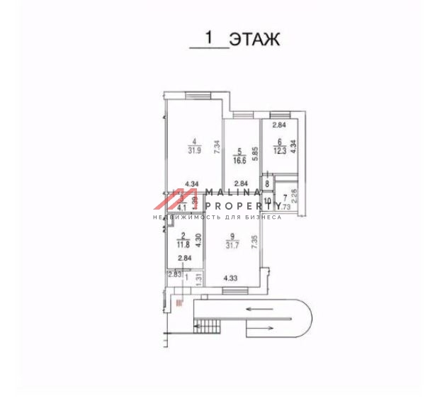Продажа помещения с арендаторами на Гризодубовой