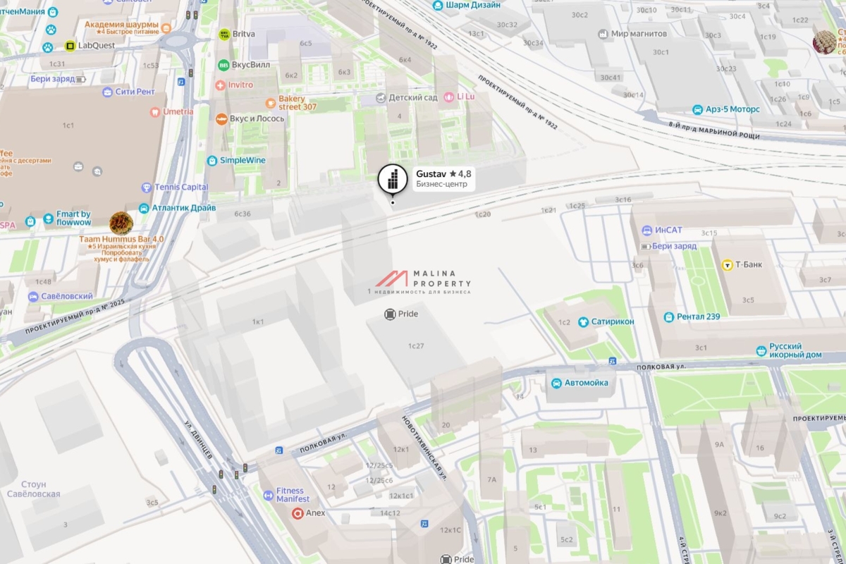 Аренда торгового помещения в БЦ "GUSTAV"