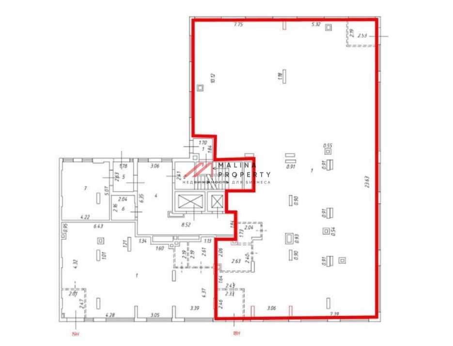 Продажа помещения с магазином "Дикси" в ЖК Бунинские кварталы 