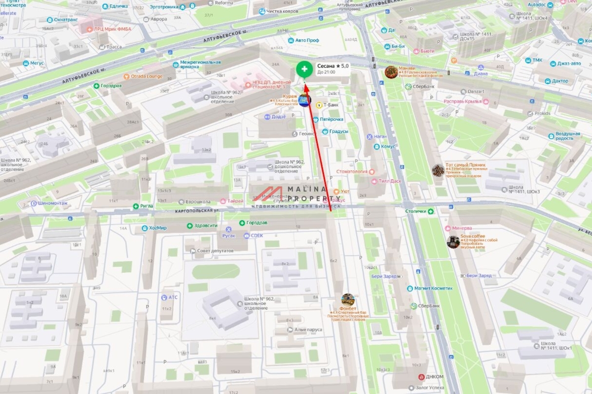 Продажа торгового помещения в районе Отрадное 